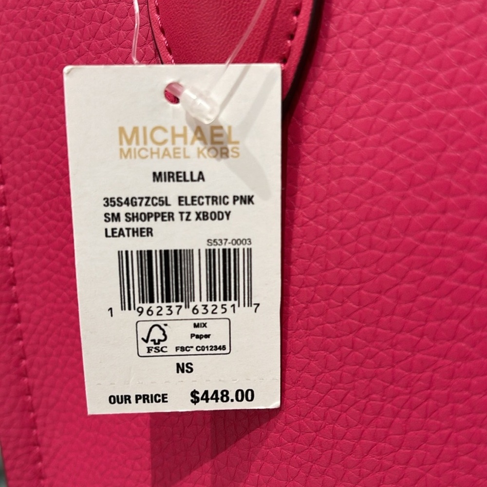 Michael Kors Mirella Small Pebbled Leather Shopper Crossbody XBODY Bag MK
NWT - Picture 12 of 16